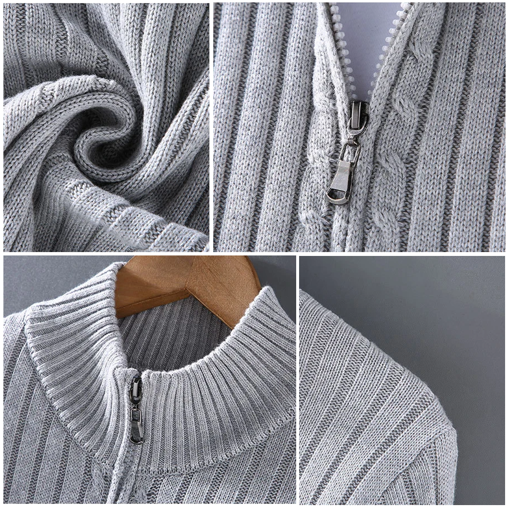 Massimo Merino Zip Strickjacke