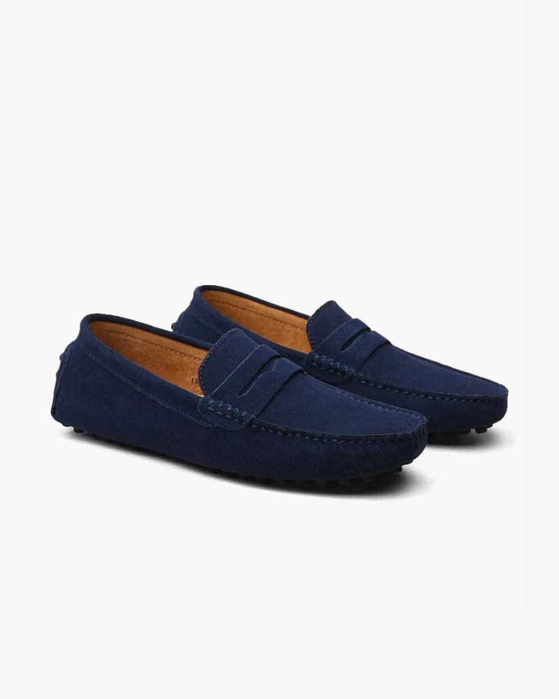 Suede Driver Loafers